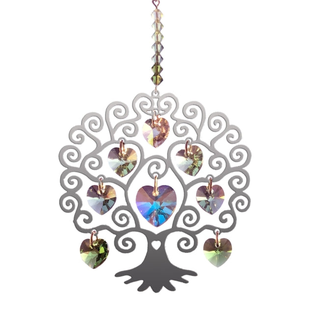 Pure Radiance Tree of Life -Spring Chakra Suncatcher Keepsake - Embellished with Crystals from Swarovski®