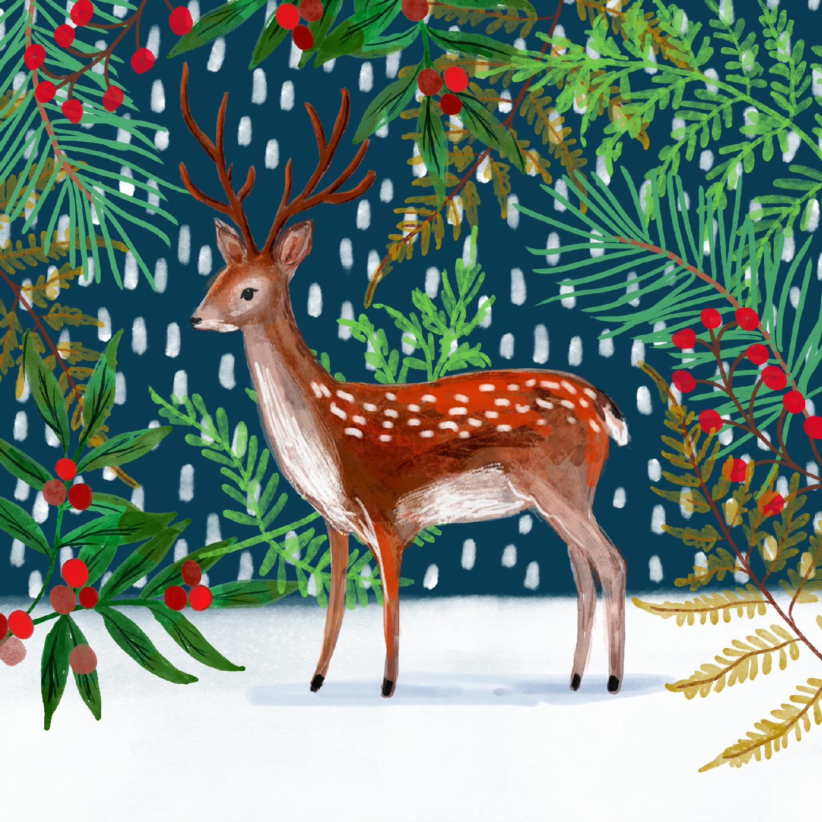 Artisan Festive Art Collection Pack of 6 Charity Christmas Cards Selection - Premium Board - Eco-Friendly