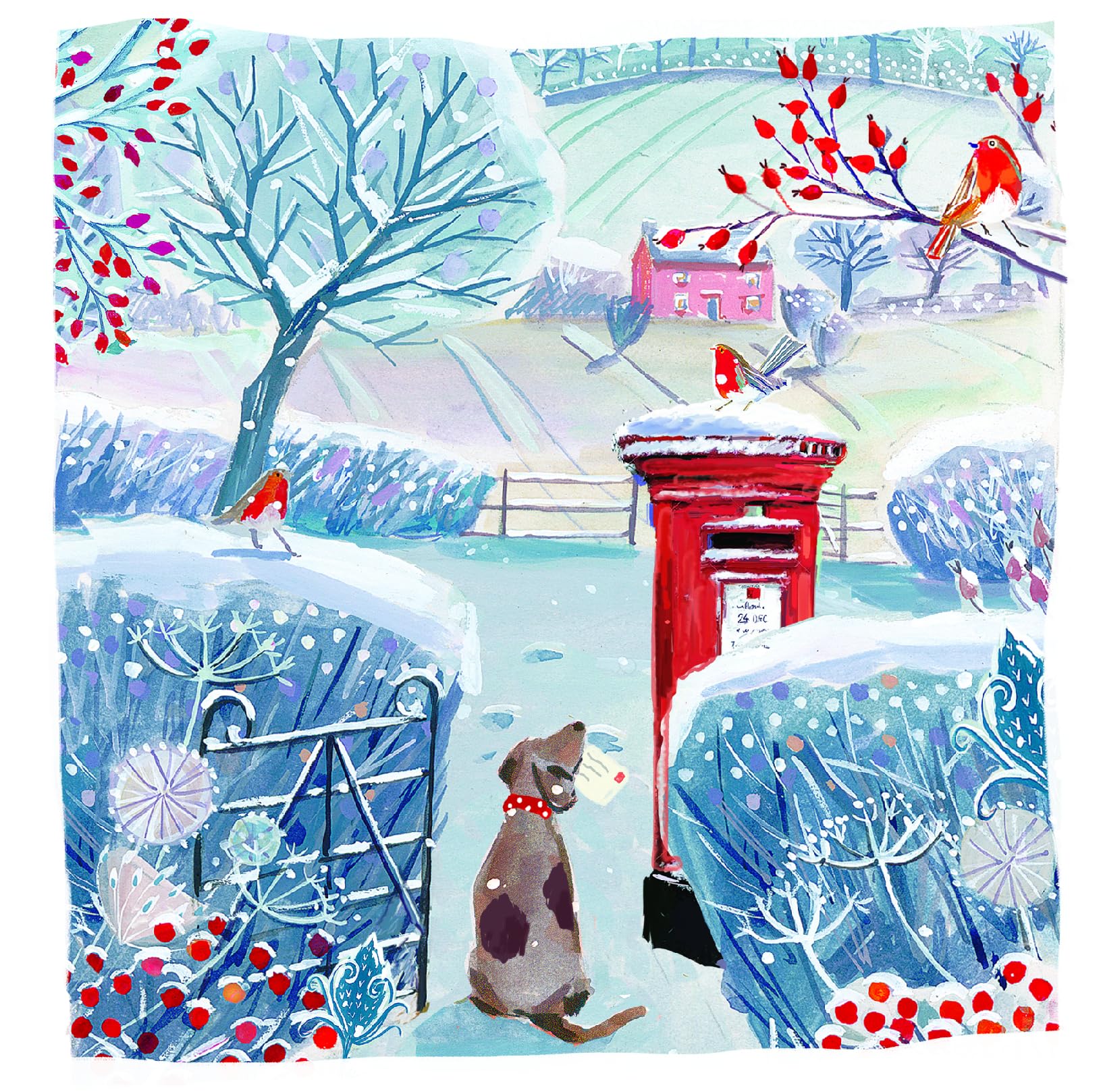 Artisan Festive Art Collection Pack of 6 Charity Christmas Cards Selection - Premium Board - Eco-Friendly