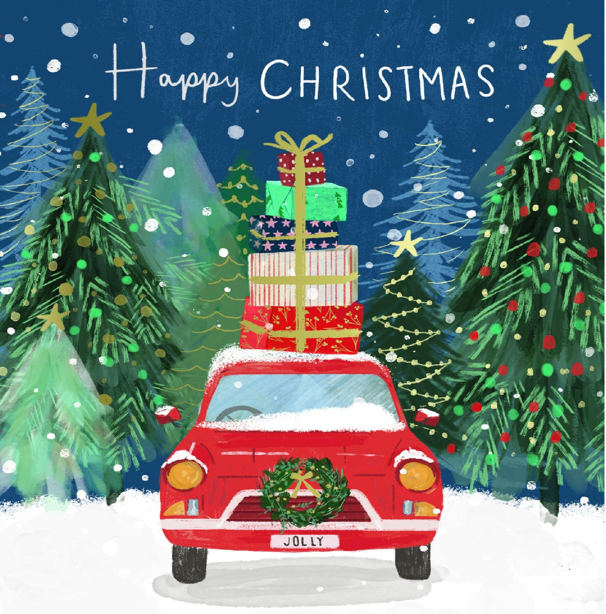 Ling Design Contemporary Art Festive Charity Christmas Cards - Pack of 6