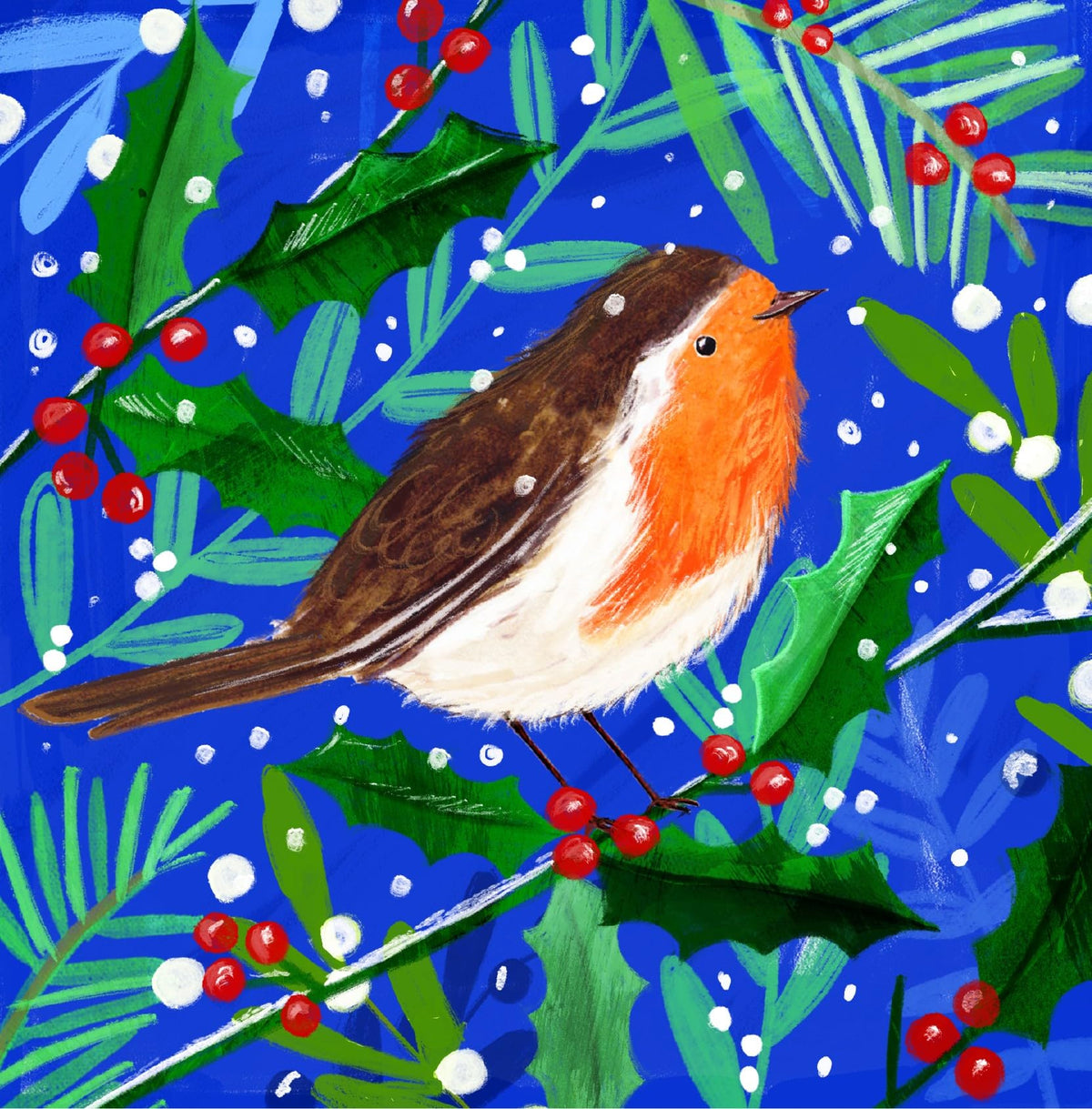 Ling Design Artisan Charity Christmas Cards ? Pack of 6 Square Xmas Cards with Envelopes ? Robins, Hares, Puffins, Hedgehog & Woodland Designs ? 40p Donated to UK Charities