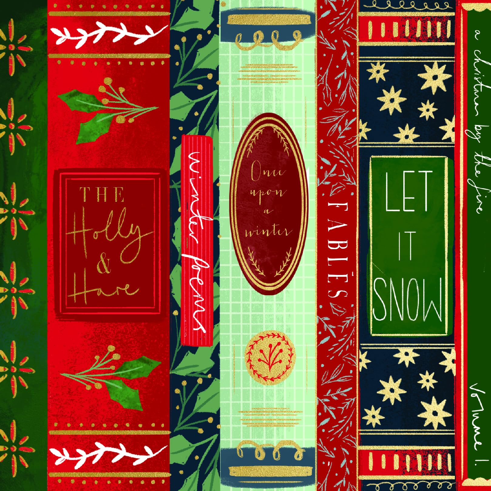 Contemporary Modern Festive Art Pack of 6 Charity Christmas Cards Selection - Premium Board - Eco-Friendly