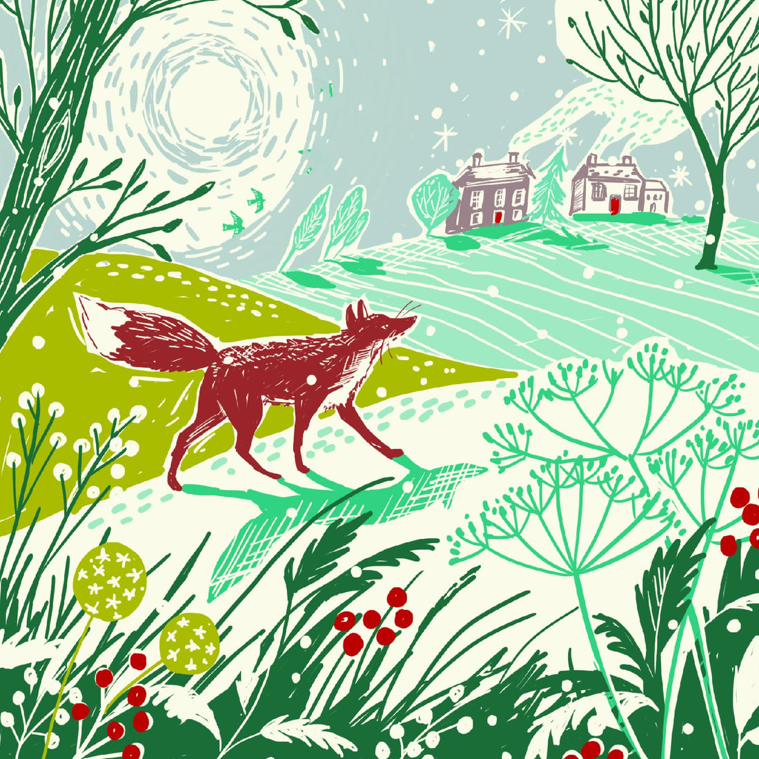 Artisan Festive Art Collection Pack of 6 Charity Christmas Cards Selection - Premium Board - Eco-Friendly