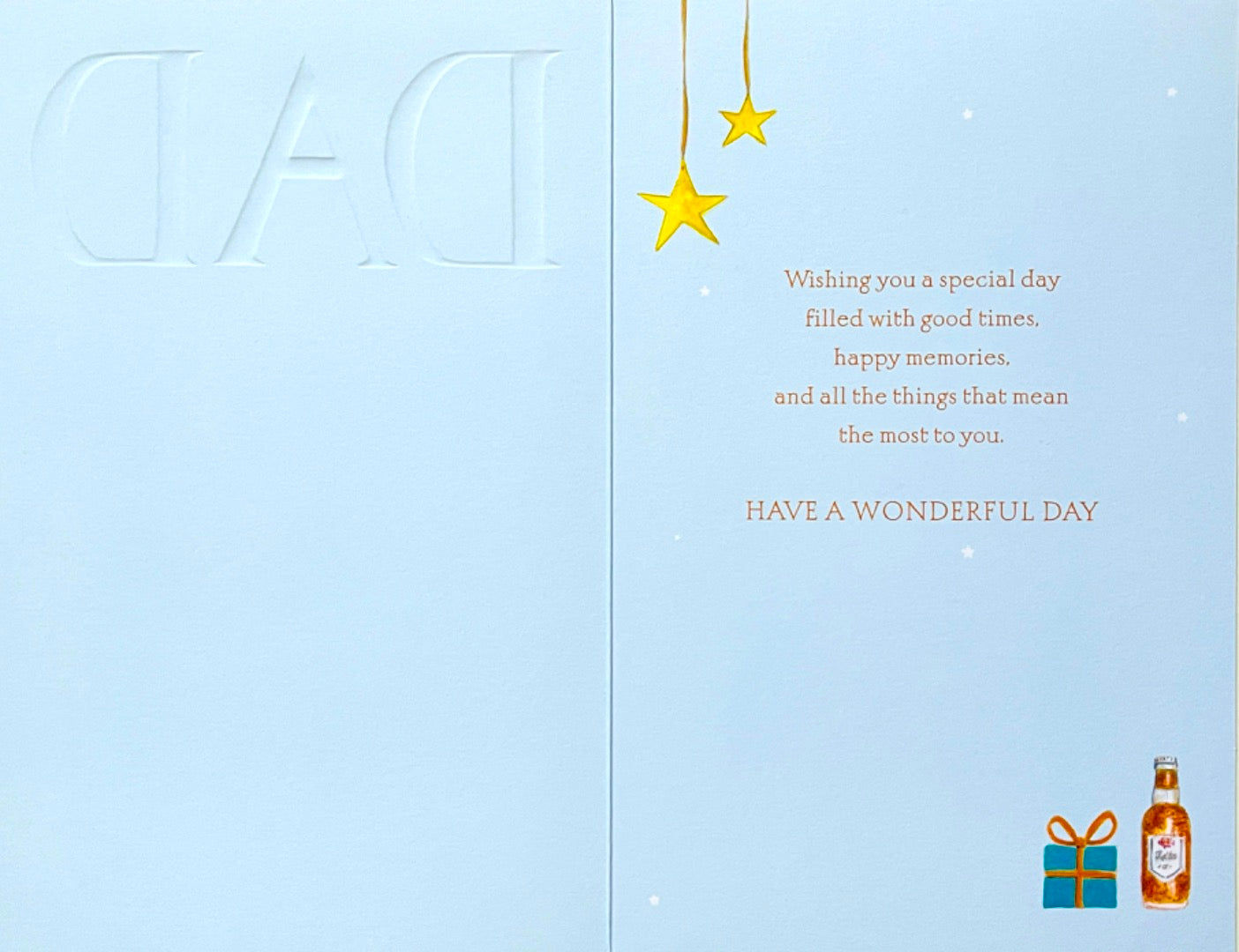 Dad Happy Birthday Card - Good Times, Happy Memories Beer Bottle Pints and Gifts