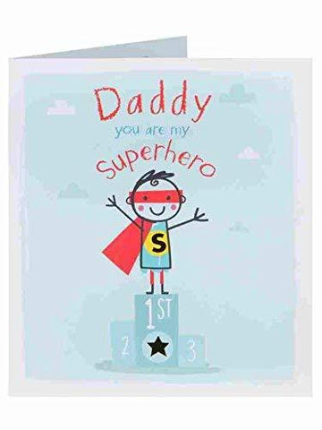 Daddy You're My Superhero Fathers Day Card