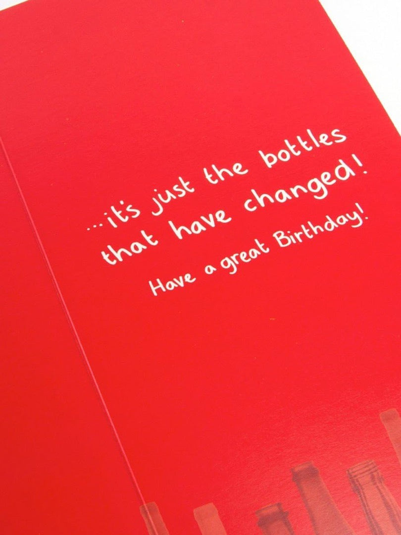 18 Today 18th Birthday Card Nipper Milk Changed To Beer Drink Bottles Funny Humour