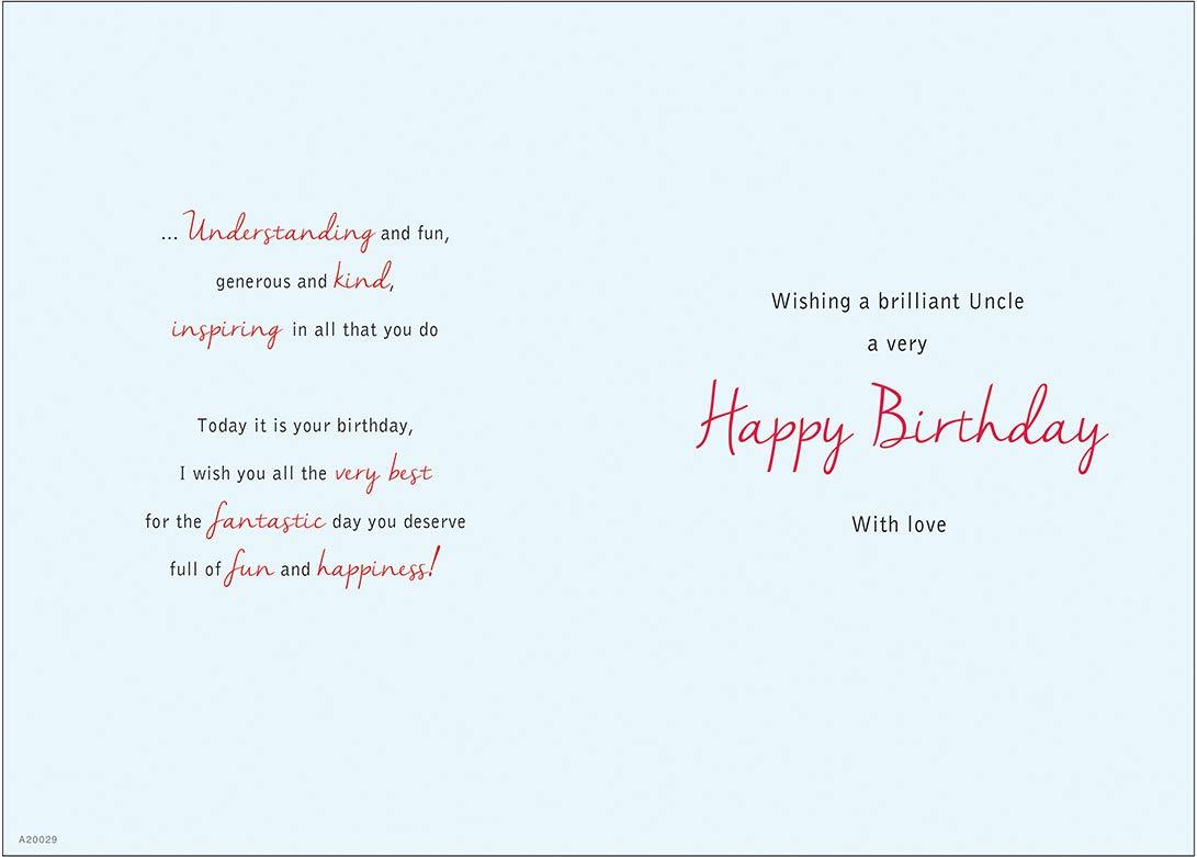 Special Uncle Happy Birthday with Love Card with Lovely Verse Traditional Sailing Boat Art