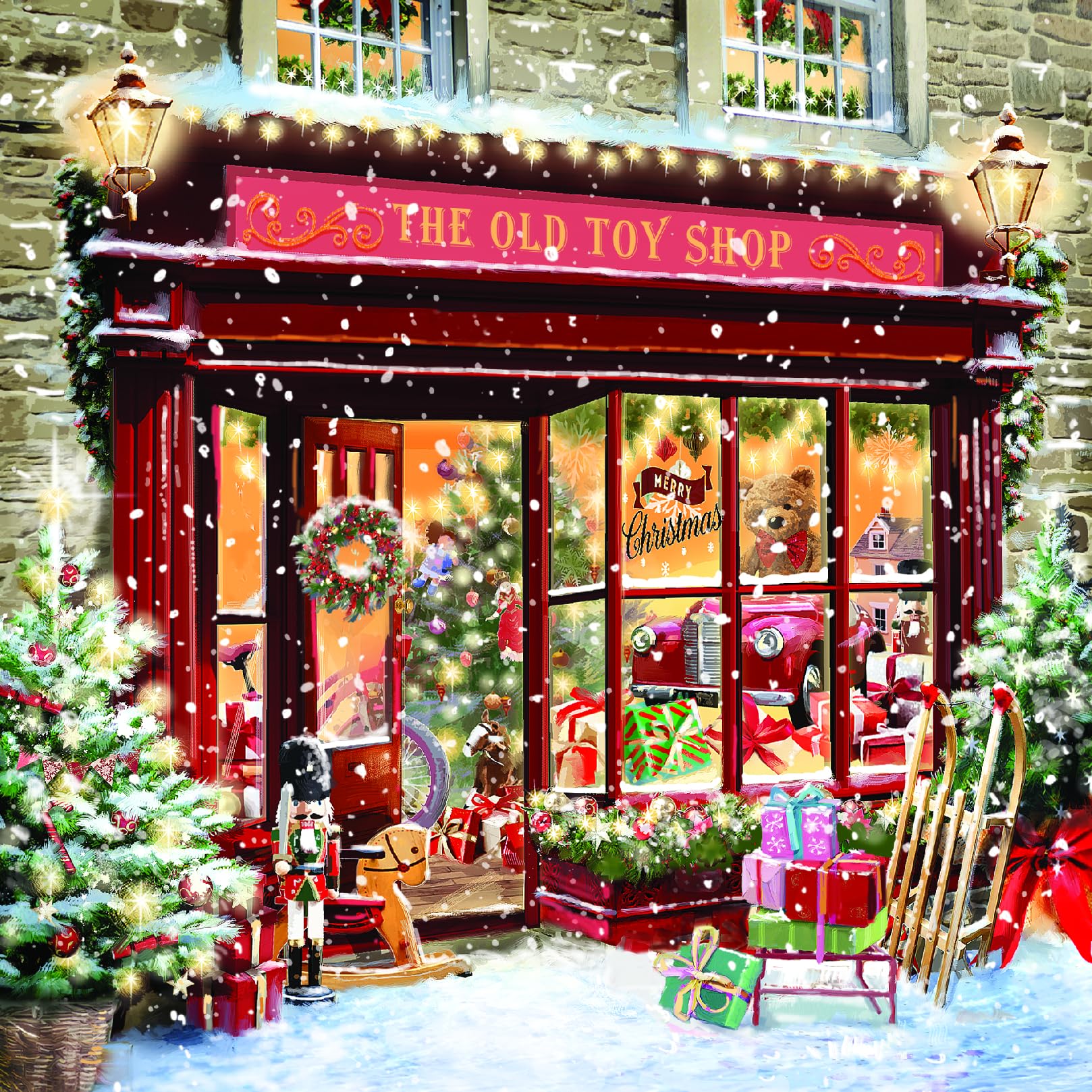 Traditional Vintage Ling Design Art Collection Pack of 6 Charity Christmas Cards - Premium Board - Eco-Friendly By Ling Design