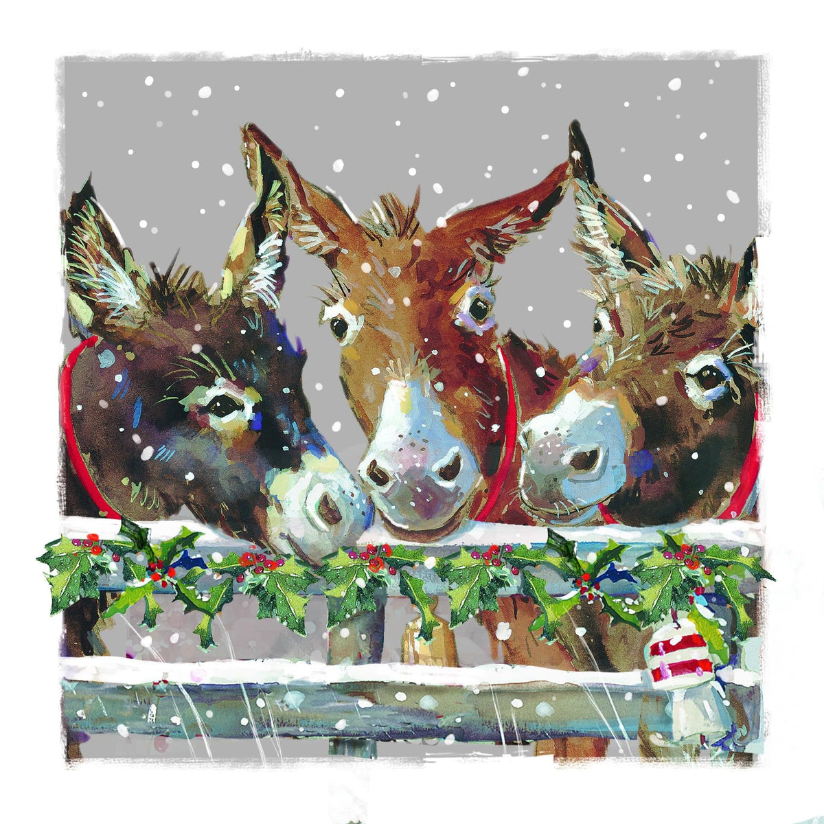 Ling Design Wildlife Charity Christmas Cards - Pack of 6 Square Xmas Cards with Envelopes - Robin, Highland Cow, Pheasant, Geese, Sheep & Dog Designs - 40p Donated to UK Charities