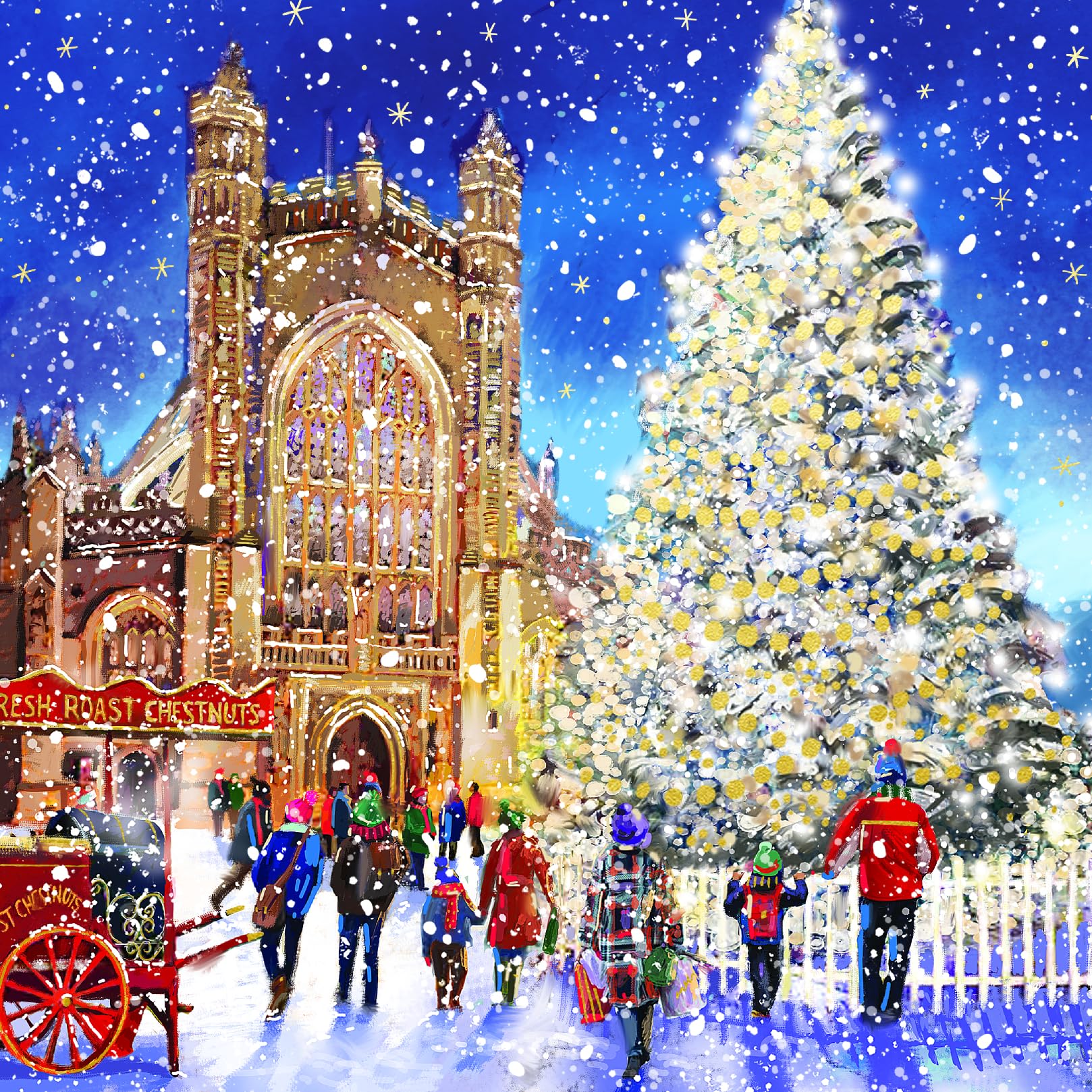 Traditional Religious Art Pack of 6 Charity Christmas Cards in 9 Designs - Premium Board - Eco-Friendly by Ling Design