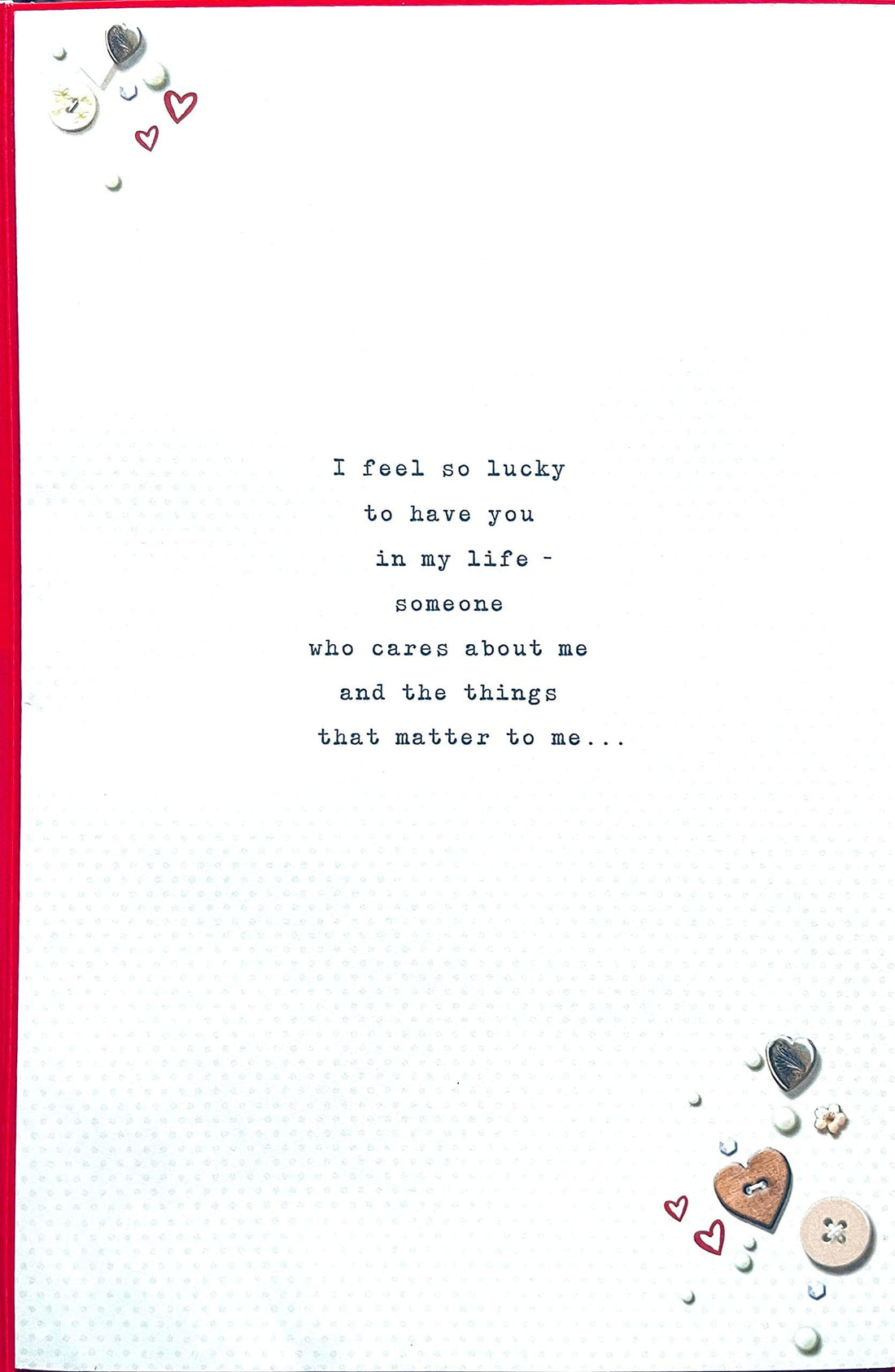 Valentine's Day Large Card With All My Love - Heartfelt Verse - Holding Hands