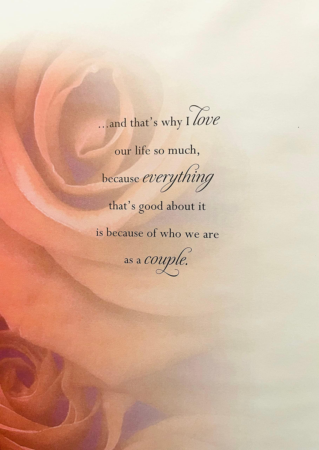 You're the One I Love on Valentines Day and Always Rose Captured in Time UK Greetings Card