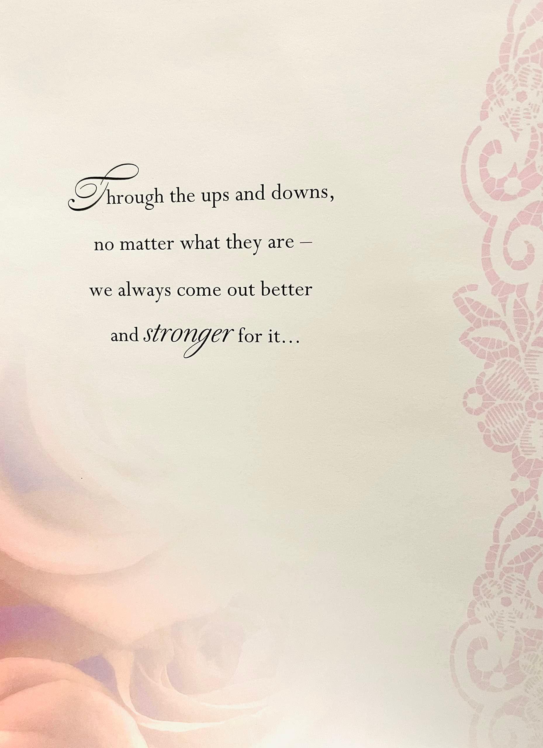 You're the One I Love on Valentines Day and Always Rose Captured in Time UK Greetings Card