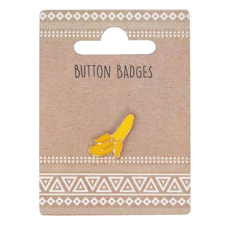 Metal Enamel Pin Button Badge Gift - Yellow Banana