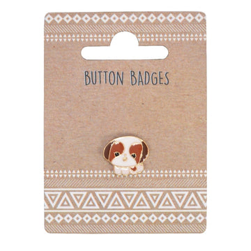 Metal Enamel Pin Button Badge Gift - Cute Puppy Dog Pug