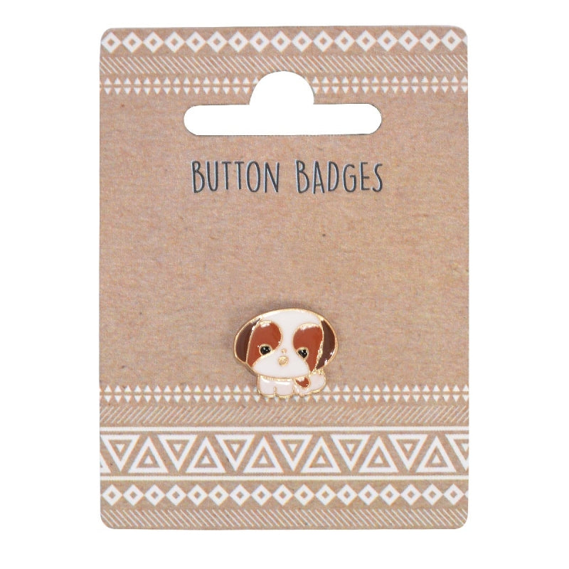 Metal Enamel Pin Button Badge Gift - Cute Puppy Dog Pug