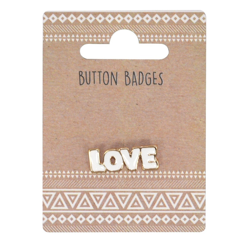 Metal Enamel Pin Button Badge Gift - LOVE
