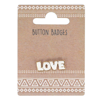 Metal Enamel Pin Button Badge Gift - LOVE