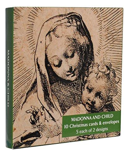 Virgin & Child Fitzwilliam Museum Christmas 10 Blank Notecard Pack in 2 Designs