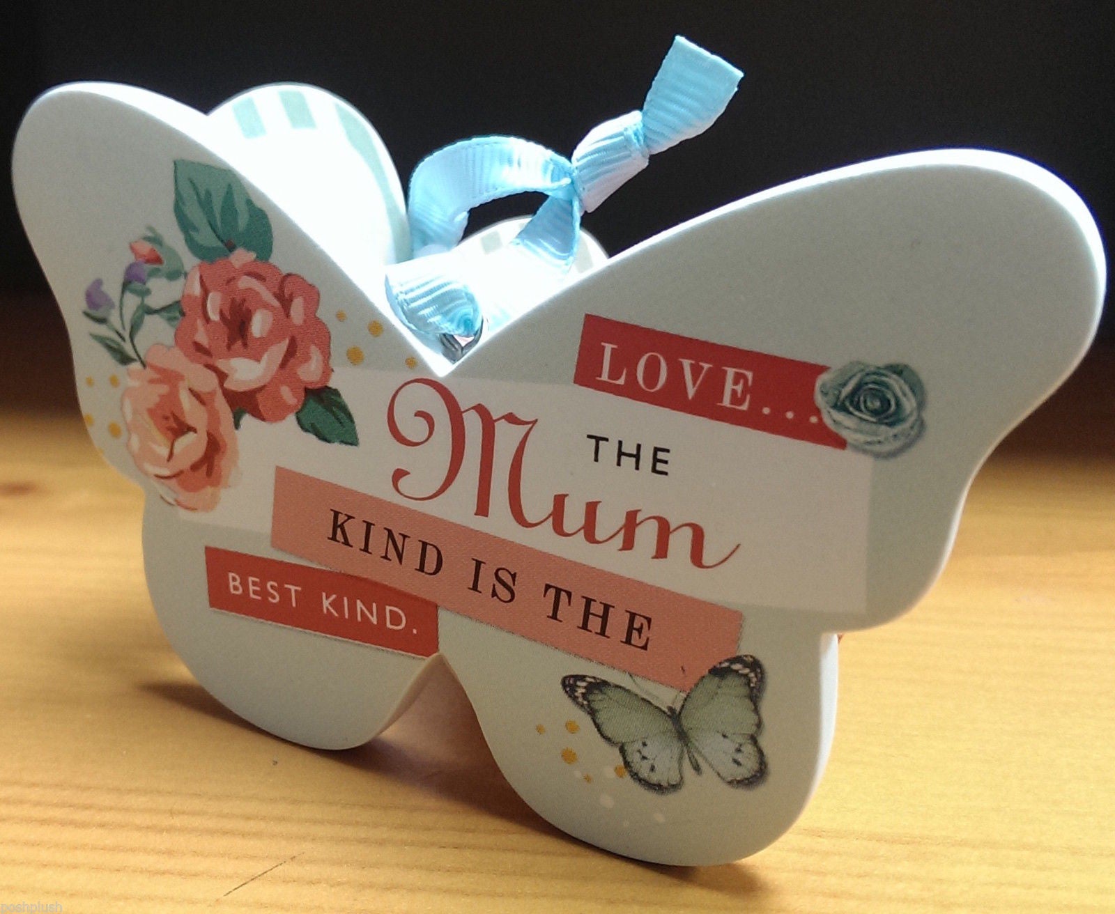 Love... The MUM Kind is the Best Kind Keepsake Butterfly Ceramic Plaque Appreciation Gift by Hallmark