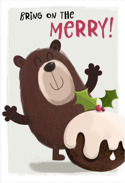 Bring On The Merry Hallmark Xmas Charity Christmas 8 Card Pack