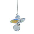 April Birthstone Aurora Borealis Crystal Guardian Angel Hanging Charm