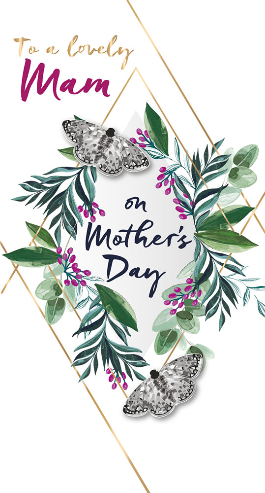 To A Lovely Mam On Mother's Day Luxury Handmade Card By Talking Pictures