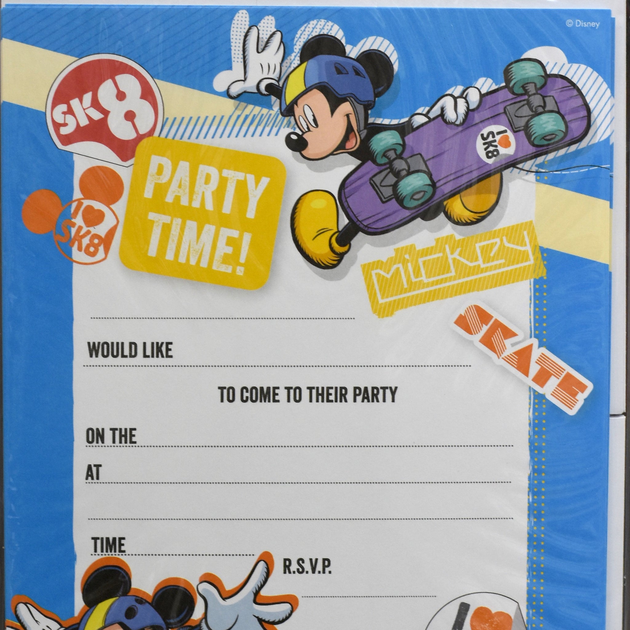 Mickey Mouse Party Invites 