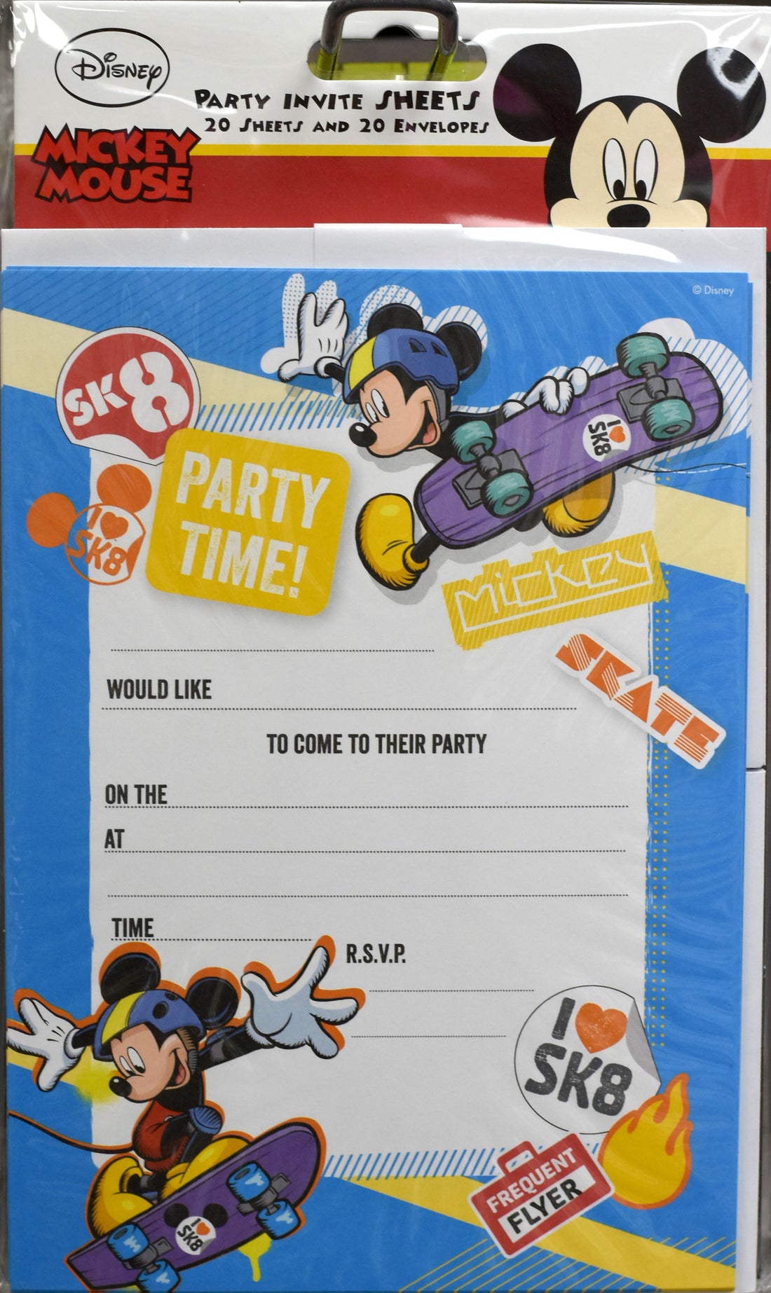 Mickey Mouse Party Invites 