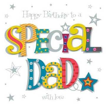 Happy Birthday To A Special Dad With Love Luxury Hand Finished Greeting Card