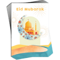 2024 Happy Eid Mubarak Cards Pack of Greeting Cards with Envelopes in 6 Designs