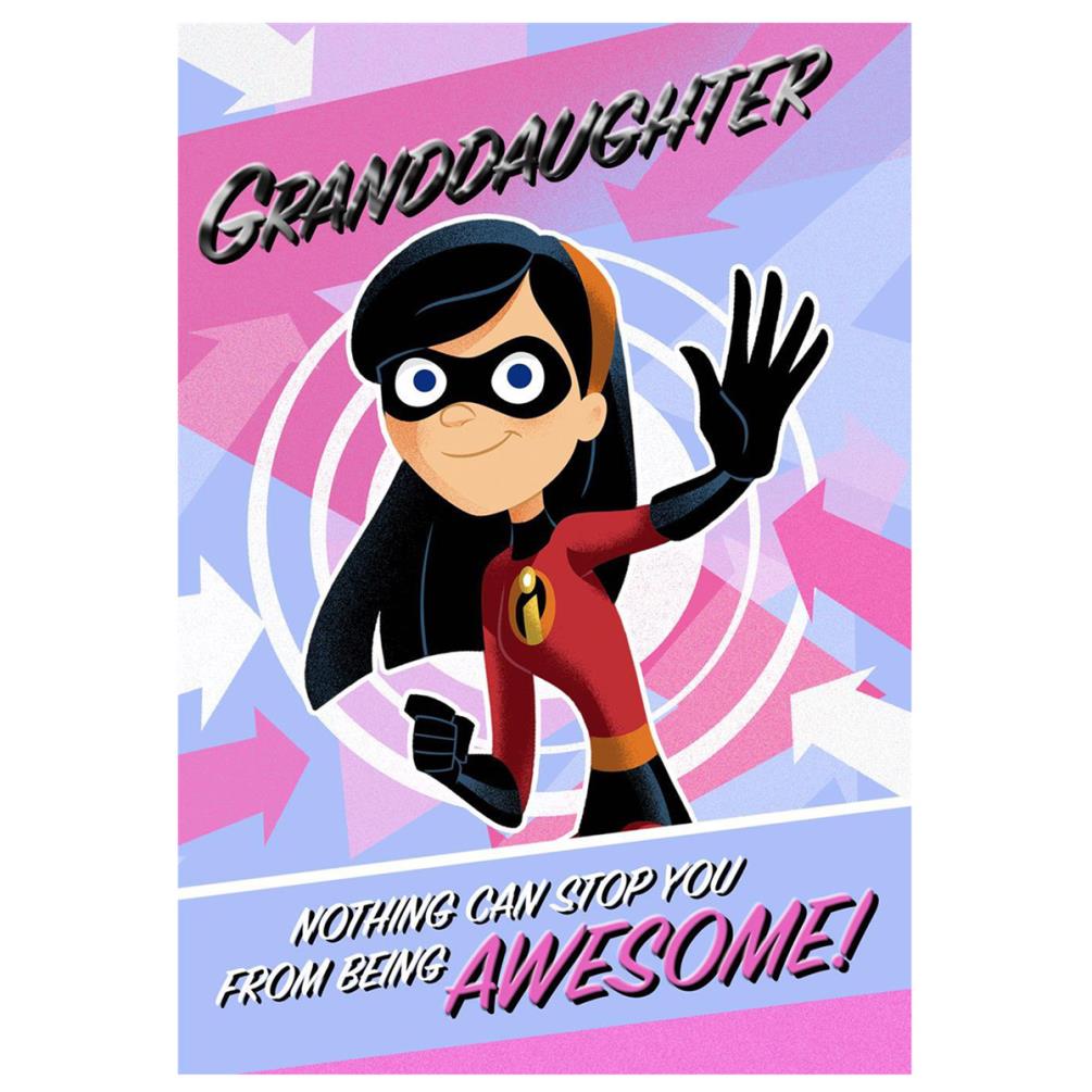 Granddaughter Incredibles Disney Pixar Birthday Card