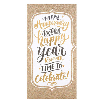 Hallmark Anniversary Card "Time To Celebrate" - Medium Greeting Card