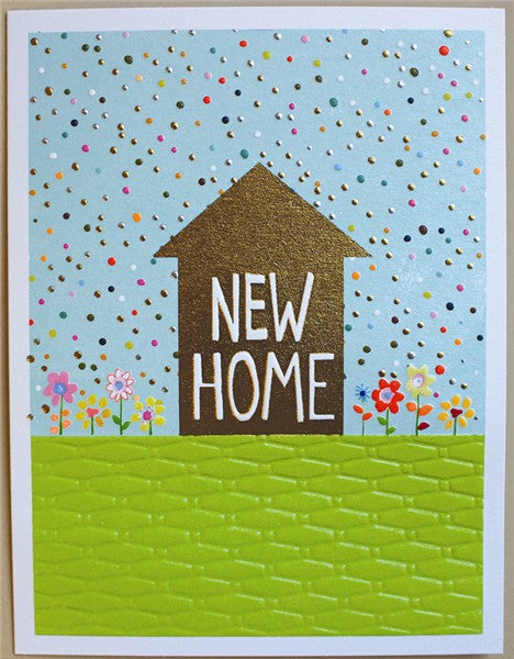 New Home House Blank Greeting Card - Emboss & Foil - Jamboree by Paper Salad (JA1874)