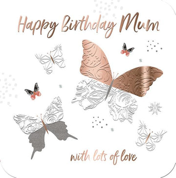 Lea Rose Gold Large Luxury 3D Handmade Mum Birthday Card by Talking Pictures 