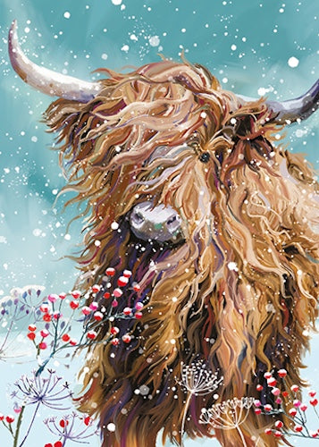 WINTER WILDLIFE Premium Box of 24 Assorted Christmas Cards - 3 Each of 8 Designs - Great British Card Company