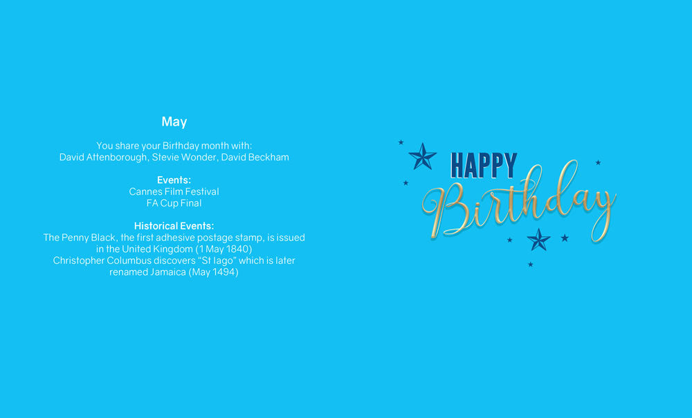 The Totally Greatest Men Are Born In May Male Happy Birthday Card