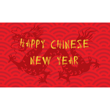 Happy Chinese New Year Red Hidden Dragon Luxury Money Wallet Gift Card