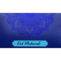 Eid Mubarak Premium Money Wallet Gift Card - Blue