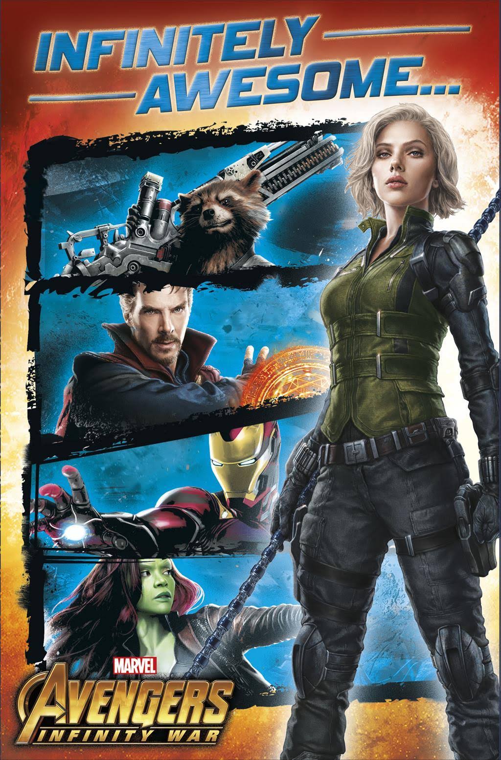 Marvel Avengers Infinity War blank Greeting Card Infinitely Awesome...Thats You
