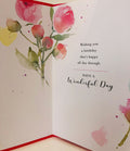 For Your May Birthday Peony Flower of the Month Female Greeting Card (550179)