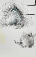 Ronald Searies Cats Blank Notecard Pack by Fitzwilliam Museum (2 each of 5 designs)