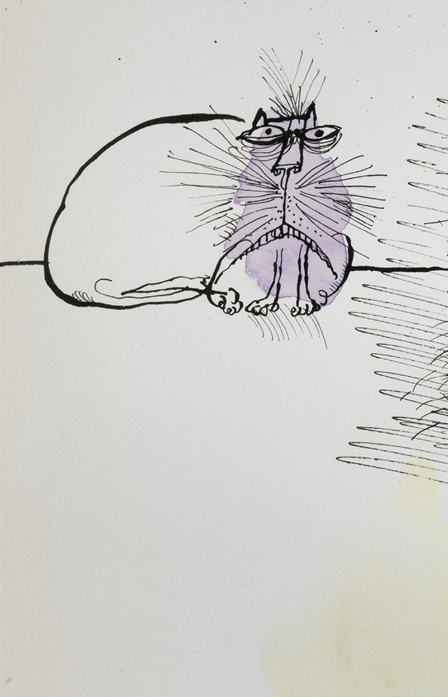 Ronald Searies Cats Blank Notecard Pack by Fitzwilliam Museum (2 each of 5 designs)