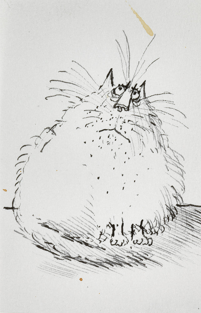 Ronald Searies Cats Blank Notecard Pack by Fitzwilliam Museum (2 each of 5 designs)