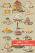 Mrs Beeton Blank Notecard Pack by Fitzwilliam Museum (2 each of 5 designs)