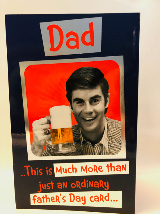 Best Dad one ale of a good Chap Father's Day Greeting Card Beer mat