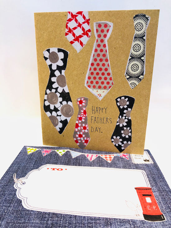 Fun Ties Happy Fathers Day Greeting Card (FD09)