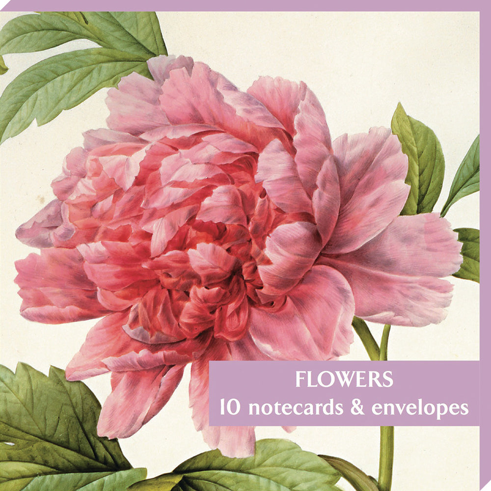 Pink Paeonia Flowers Blank Notecard Pack by Fitzwilliam Museum (2 each of 5 designs)