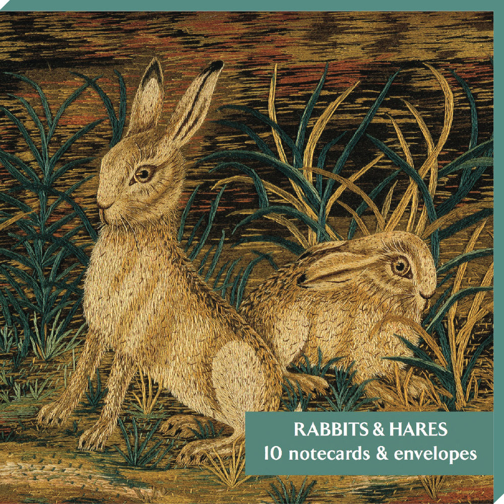 Rabbits and Hares Blank Notecard Pack by Fitzwilliam Museum (2 each of 5 designs)