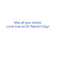 Happy St Patrick's Day Green & White Glitter Shamrocks Festive Card from Davora